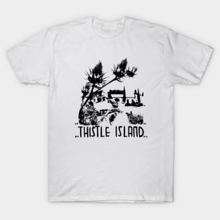 Black and White, Thistle Island T-Shirt